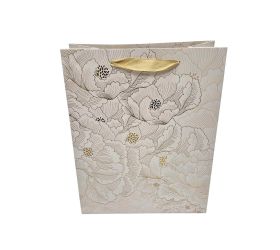 Agb1100505 taška darč. v33,5x26,5+13cm vintage gold petal design