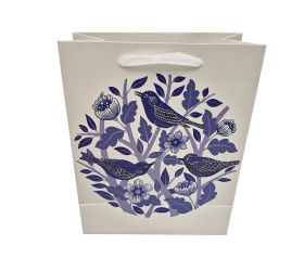 Agb1100903 taška darč. v25x20+10cm birds&blooms folk