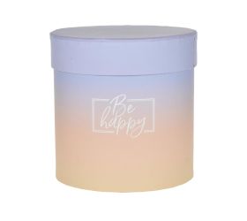 Darč.krabička be happy 11x11cm ružová,broskyň.