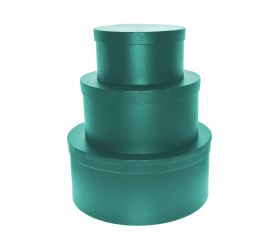 Darč.krabička s/3 25x11cm,20x10cm,15x8cm tm.zelená