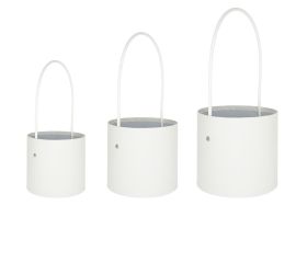 Darč.krabička s uškom s/3 16x14cm biela