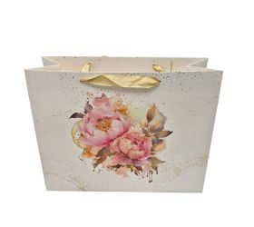 Agb1029206wk taška darč.v26,5x33,5+13cm art peony seamless