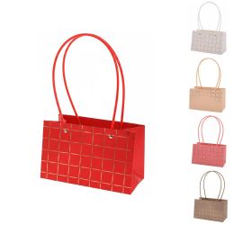 Taška na kvety široká mix vzor