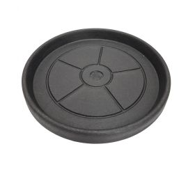 Miska round saucer 50 anthracite