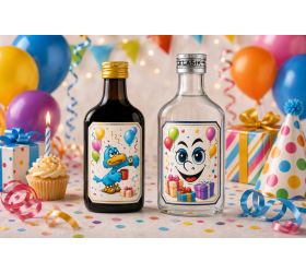 Narodeninová fľaštička alkoholu