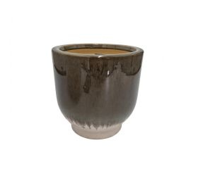 Obal tara keramika zemitotmavozelený  h30xd30cm
