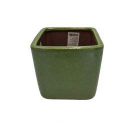 516fl/s mrazuvzd.obal keram.štvorec l 23x22cm zelený