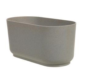 Obal ovál satina eco plast 27cm sivý