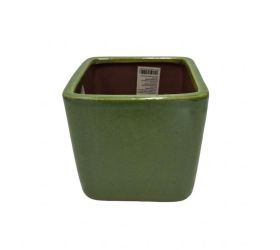 516fl/s mrazuvzd.obal keram.štvorec m 18x17cm zelený