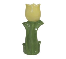 Váza tulipán keramika 20,5cm žltá
