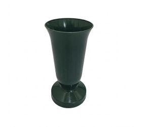 Váza uh kalich nízky zelený 23cm