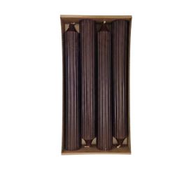 Kónická 4-pack ryflowana hnedý 3,5x25,5cm,bal.4ks