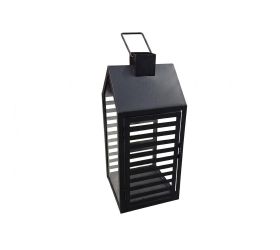 Lampáš kov malý čierny/  14x14/v32,5cm