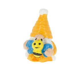 Škriatok so včelou plast 2,3x3,1x2,4 cm oranž. s/4