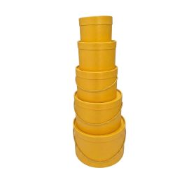 Darčeková krabička+šnúrka žltá vzor s/5 13x9-25x17cm