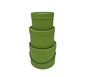 Darčeková krabička+šnúrka zelená s/3 13x9 - 18x13cm