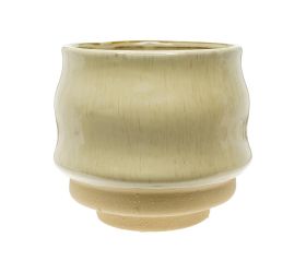 Obal keram. vlnky 19,5x19,5x17cm pieskový