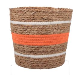 Obal ratan pruhy natur 25x24cm