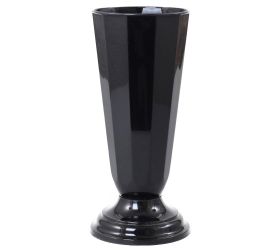 Váza švéd.16 čierna /16xv38 cm