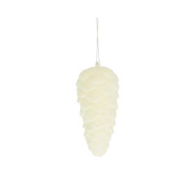 Záves šiška zamat plast 6x12cm krém