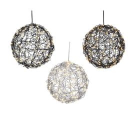 Led guľa bater out pr.15cm 3ass