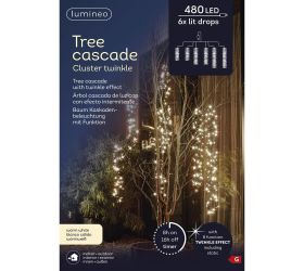 Led reťaz vian. kaskáda out/ww/8funk.