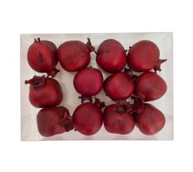 Jablká granátové s/12 plast 4cm červené