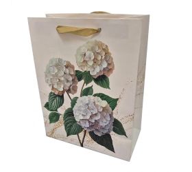 Agb1029305wk taška pap. darč v33,5x26,5x13cm romantic white hydrangeas