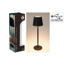 Led stolná lampa 10 x 36 cm/usb, čierna
