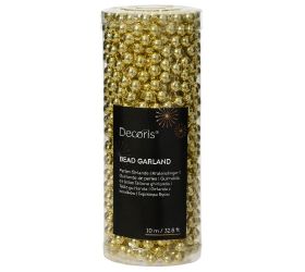 Girlanda gold korálky pr.0.8cm x1m/ polysterén