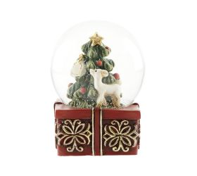 Ťažítko stromček s jeleňom polyresin 4,5 cm