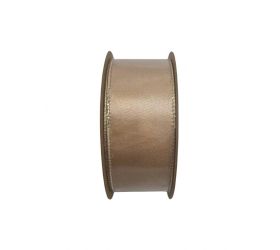 Stuha vian 3,8cm/10m obojstranna béžovozlatá