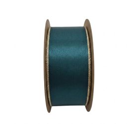 Stuha vian 3,8cm/10m tm obojstranná zelenozlatá