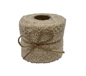 Stuha vianočná froté 8 cm, 2 m sivohnedá