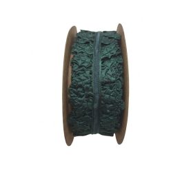 Stuha vianočná vetvička 3,5 cm, 10 m tmavozelená
