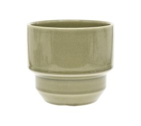 Obal keramické vlnky 14,2 × 14,2 × 12,8 cm zelený