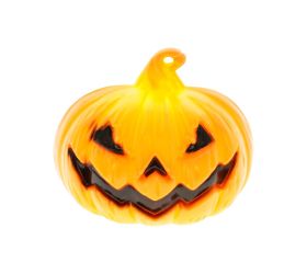 Tekvica LED oranžová plast 6 cm