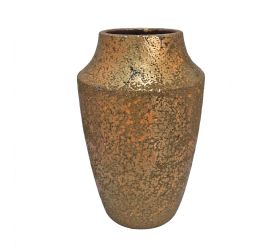 Váza clement zlatá výška 30/priemer 18 cm