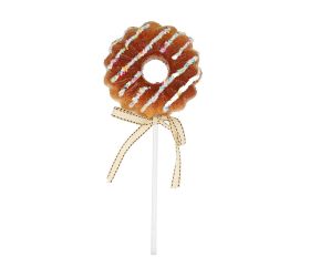 Perník. donut lízatko polyst. 11x28x5cm