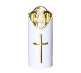 Svet. LED rico 1/23/lux 12,5 cm bielo-zlatý+bie