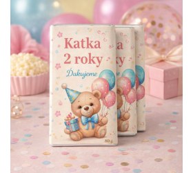 Čokoláda na narodeniny s vlastným motívom 80 g