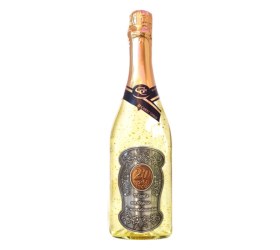 Šumivé víno so zlatom k 20. narodeninám - Kovová etiketa – 750 ml