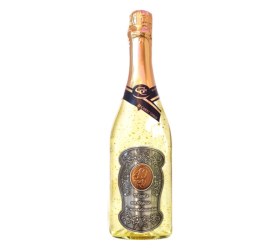 Šumivé víno so zlatom k 40. narodeninám - Kovová etiketa – 750 ml