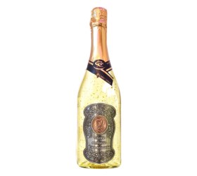 Šumivé víno so zlatom k 50. narodeninám - Kovová etiketa – 750 ml